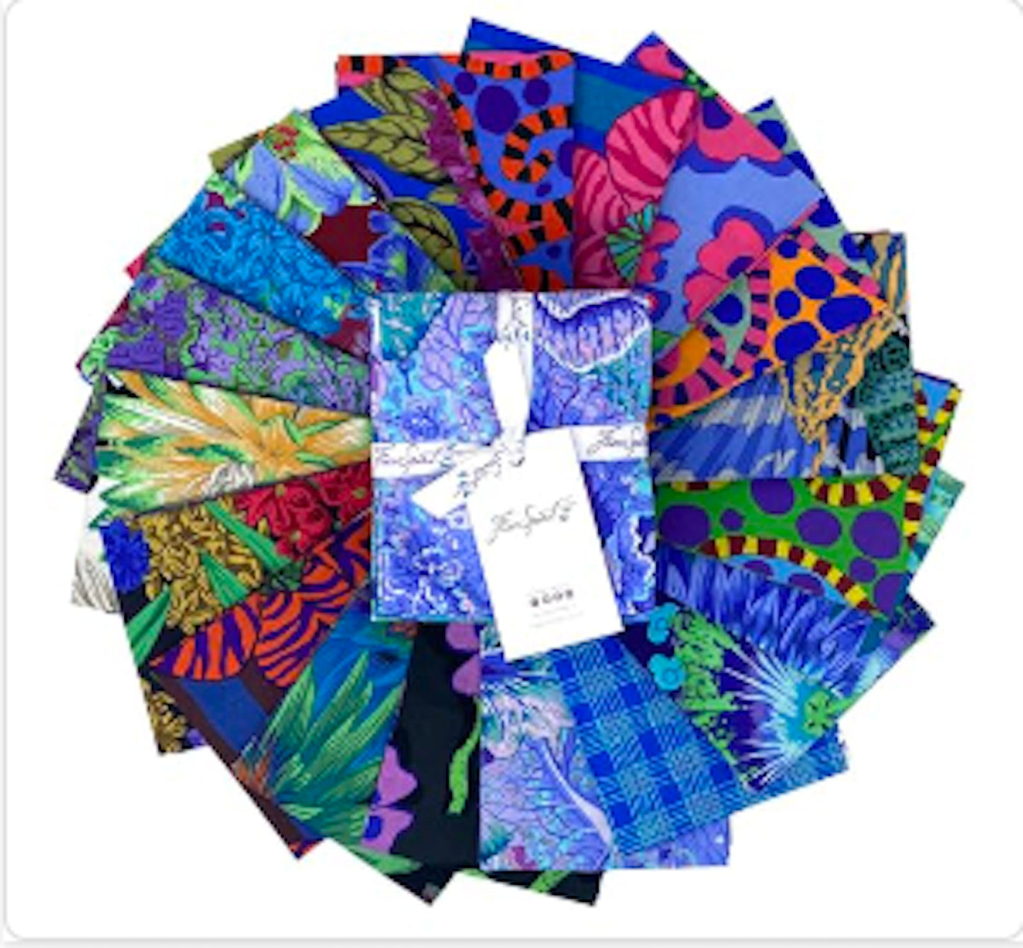 Kaffe Fassett August 2023 Cool  Fat Quarter Bundle 19 pieces | Suzife Creations